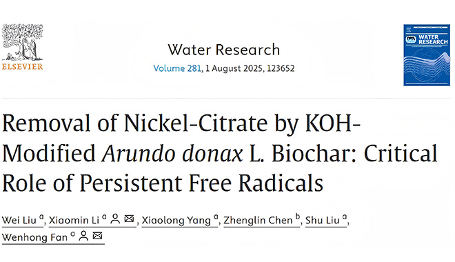 CIQTEK-SEM und EPR enthüllen einen neuen Weg zur Nickelcitratentfernung