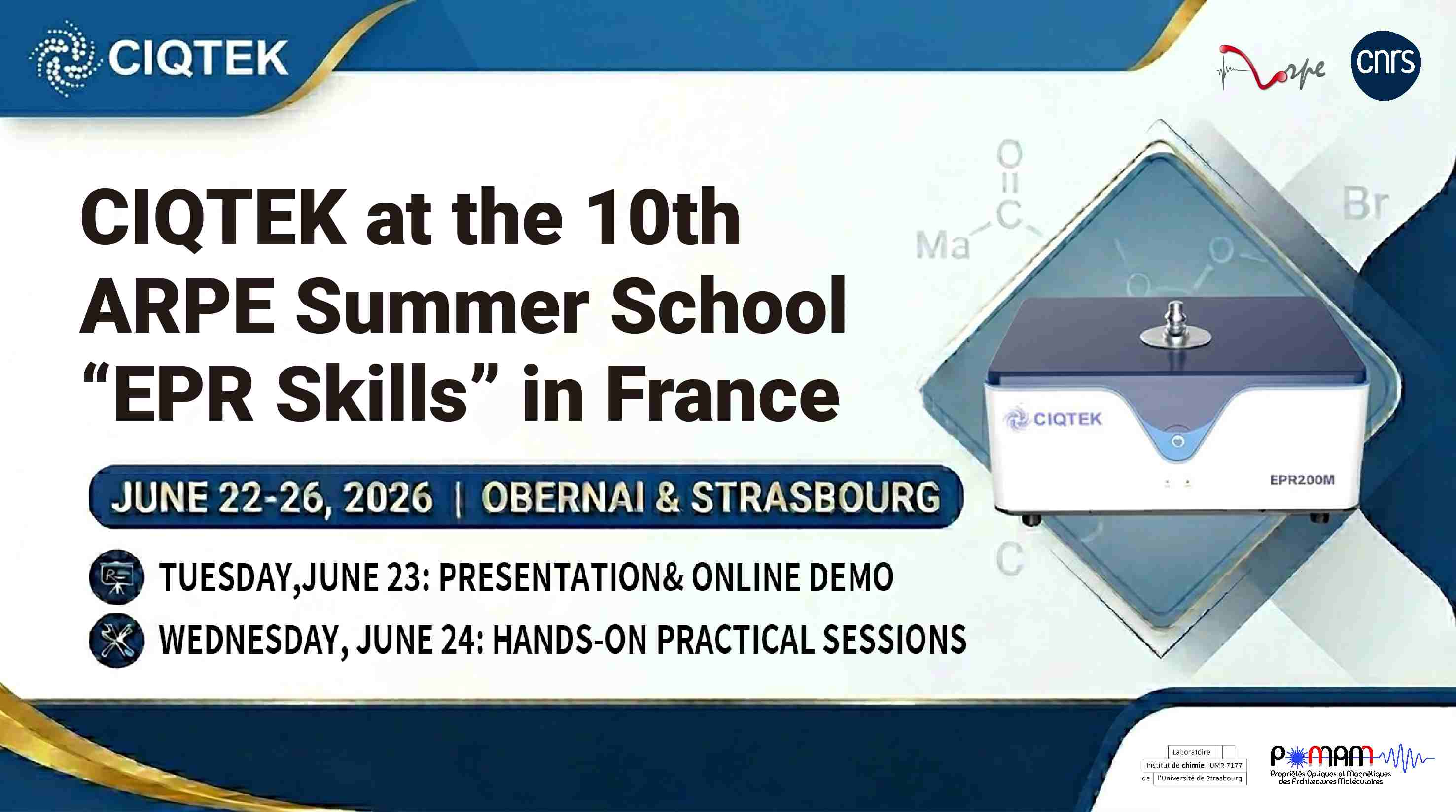 CIQTEK auf der 10. ARPE Summer School „EPR Skills“ in Frankreich